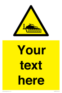 Custom warning grounding cruiser on lock cill